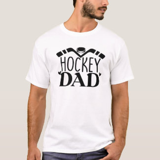 T-shirt Hommes Fiers Hockey Papa Vêtements Pour Hockey Sur