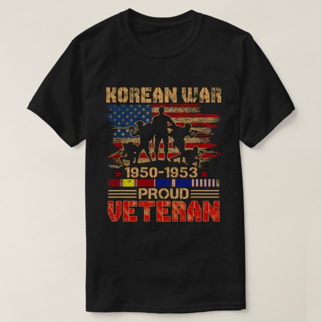 T-shirt Hommes Fiers Vétéran de guerre coréen pour hommes  (Design devant)