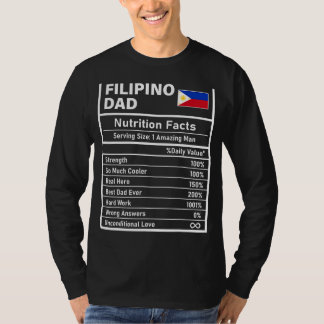 T-shirt Hommes Filipino Papa Nutrition Faits Fête des père