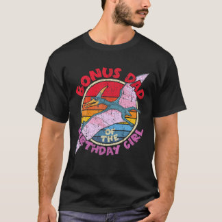 T-shirt Hommes Fille Anniversaire I Bonus Papa I Pterodact