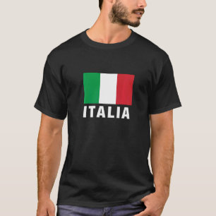 T-shirt Hommes filles garçons Italie Vintage Drapeau Graph