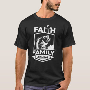 T-shirt Hommes Foi Famille Pêche Religieux Chrétien Pois