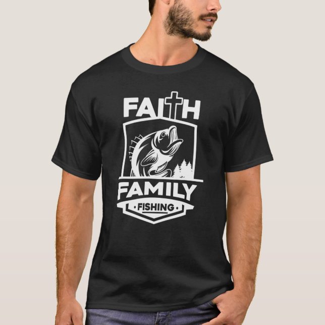 T-shirt Hommes Foi Famille Pêche Religieux Chrétien Poisso (Devant)