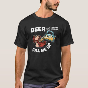 T-shirt Hommes Funny Beer Drinking Party Festival Alcool D