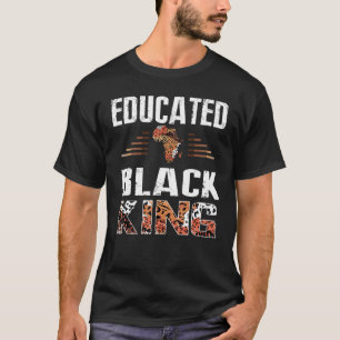 T-shirt Hommes Funny instruit Roi Noir Noir Pride Histoire