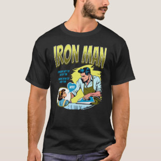 T-shirt Homme's Funny Retro Tee : Iron Man