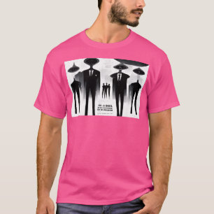 T-shirt Hommes G Aliens noirs et blancs