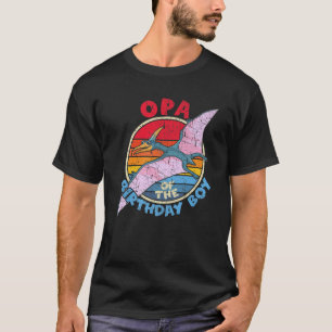 T-shirt Hommes Garçon Anniversaire I Opa I Pterodactylus I