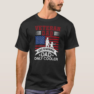T-shirt Hommes Glacière Vétérinaire Papa Fier Américain Pa