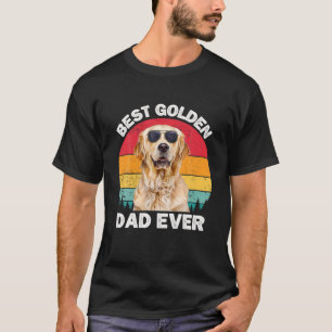 T-shirt Hommes Golden Papa Vintage Hommes Golden Retrior P