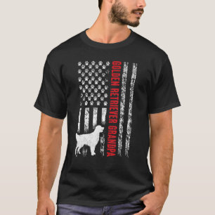 T-shirt Hommes Golden Retriever Grand-pa Chien Amérique Vi