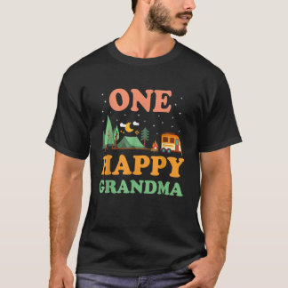 T-shirt Hommes Grand-mère de l'Happy Camper Shirt One Happ