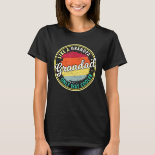 T-shirt Hommes Grand-Père Comme Grand-Père Seulement Glaci