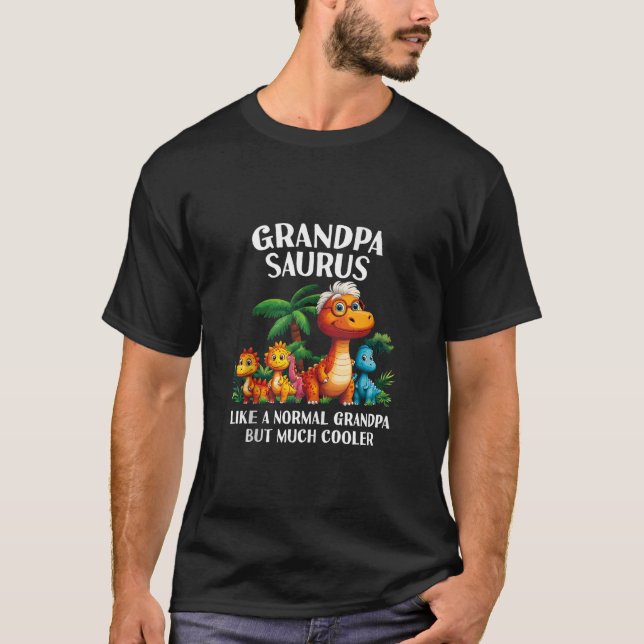 T-shirt Hommes Grandpasaurus Grandpa Saurus Grand-père Hom (Devant)
