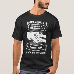 T-shirt Hommes Granpa Grandson Grandson Granddaughters Gra