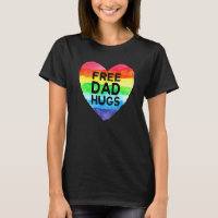 Hommes Gratuit Papa Encarts Rainbow Coeur Drapeau