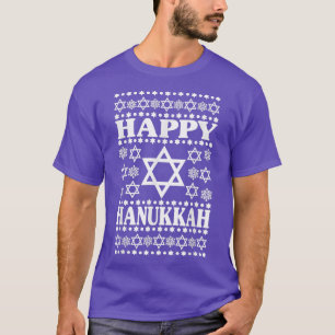 T-shirt Hommes Hanoukka Hommes Femmes Enfants, Star de Fêt