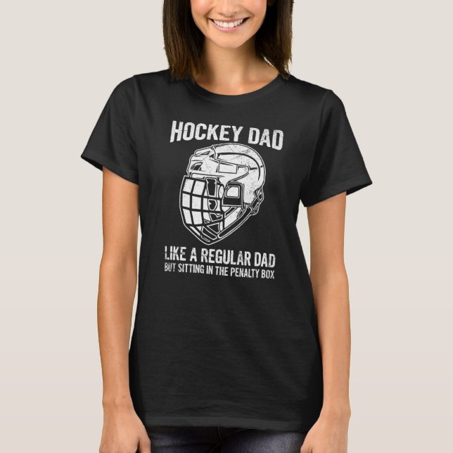 T-shirt Hommes Hockey Pour Un Père De Hockey Sur Glace (Devant)