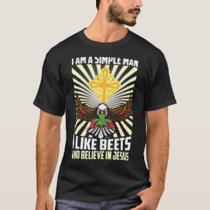 T-shirt Hommes Homme Simple Comme Des Beets Beet Croire En
