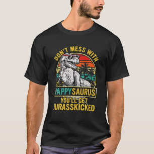 T-shirt Hommes Hommes Fête des pères Drôle Pappysaurus Din