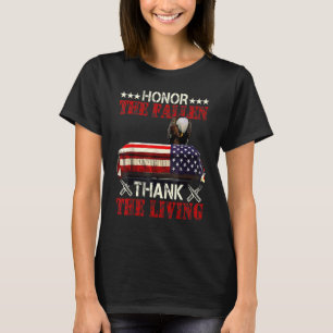 T-shirt Hommes Honorer Les Fallen Remercier Vivant Vétéran