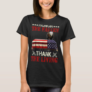 T-shirt Hommes Honorer Les Fallen Remercier Vivant Vétéran