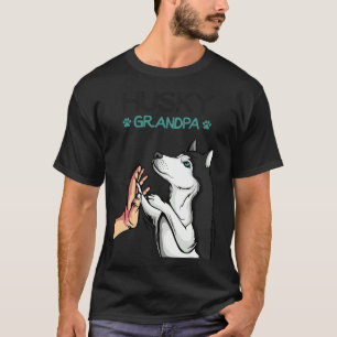 T-shirt Hommes Husky Grandpa Chien Papa