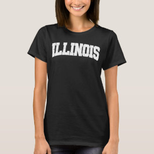 T-shirt Hommes Illinois Femmes Enfants Retro Vintage Pride