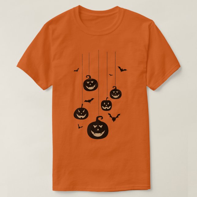 T-shirt Hommes Jack-o'-lantern Éffrayants de Citrouilles s (Design devant)