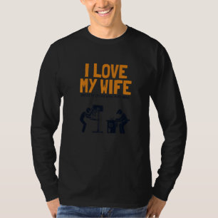 T-shirt Hommes J'aime Ma Femme Menuisier Ébéniste Travaill