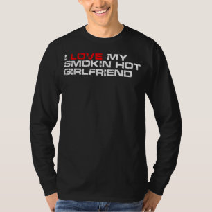 T-shirt Hommes J'Aime Ma Fumée Fille Chaude