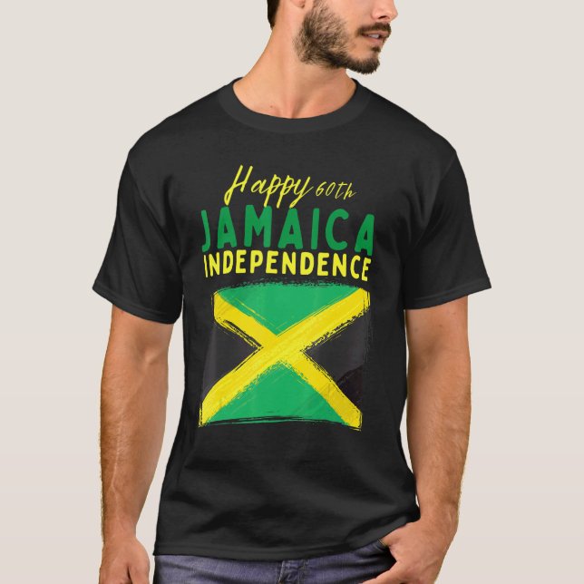 T-shirt Hommes Jamaïque 60e indépendance Jamaïque 60 Indép (Devant)