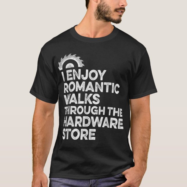 T-shirt Hommes J'Apprécie Les Promenades Romantiques À Tra (Devant)