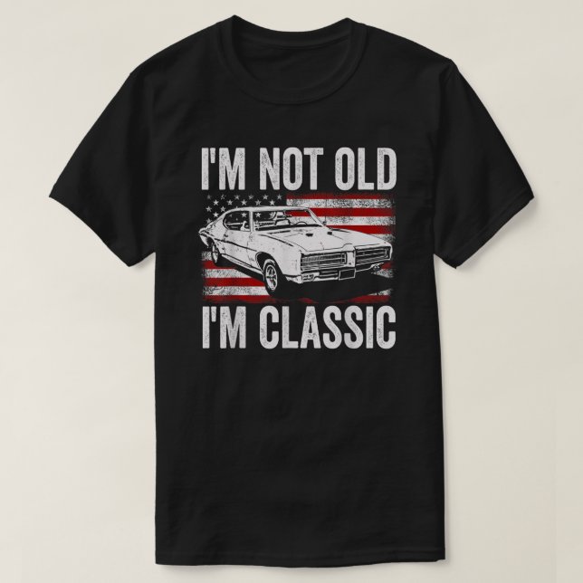 T-shirt Hommes Je ne suis pas vieux Je suis classique Je n (Design devant)