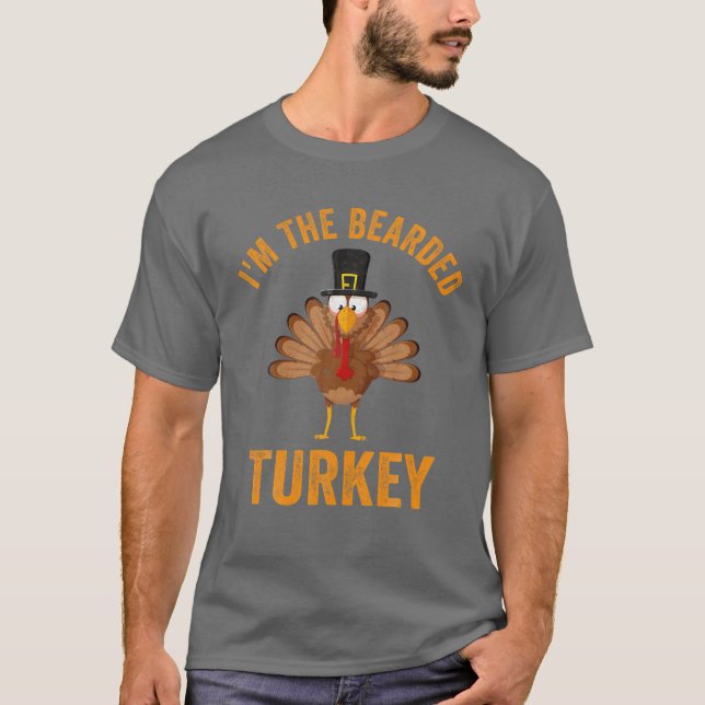 T-shirt Hommes Je suis la Turquie hardie Drôle Thanksgivin (Devant)