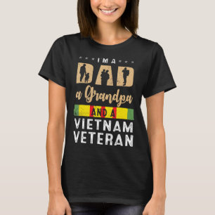 T-shirt Hommes Je suis papa grand-père et Vietnam vétéran 