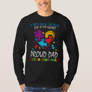 T-shirt Hommes Je Suis Sa Voix Mon Coeur Fille Autisme Awa