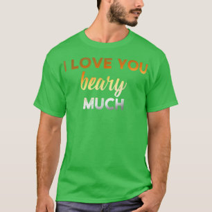 T-shirt Hommes Je t'aime beaucoup se méfier Gay Bear