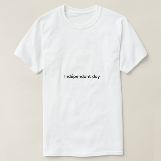 T-shirt hommes jour de l'indépendance (Design devant)