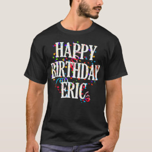 T-shirt Hommes Joyeux Anniversaire Eric Prénom Garçons Col