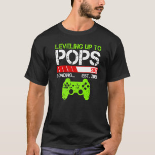 T-shirt Hommes Jusqu'À Pops Est 2023 Nouveau Papa Gamer