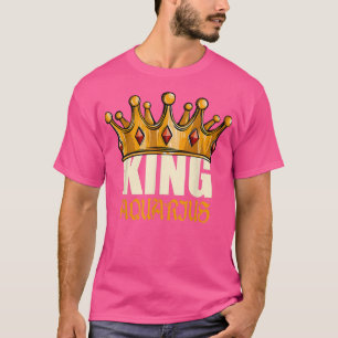 T-shirt Hommes King Aquarius Zodiac Anniversaire Horoscope