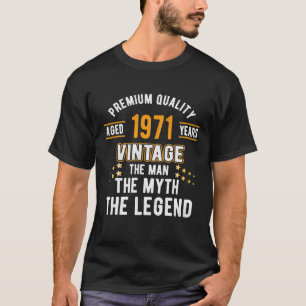 T-shirt Hommes La Légende Du Mythe De L'Homme 1971 52e Ann