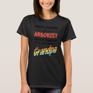 T-shirt Hommes La plupart des gens m'appellent Arboriste l