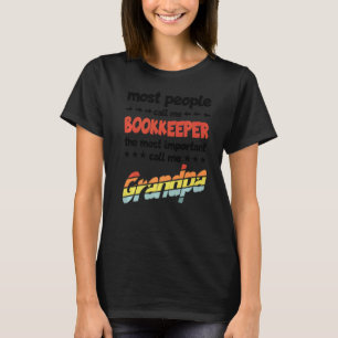 T-shirt Hommes La plupart des gens m'appellent Bookkeeper