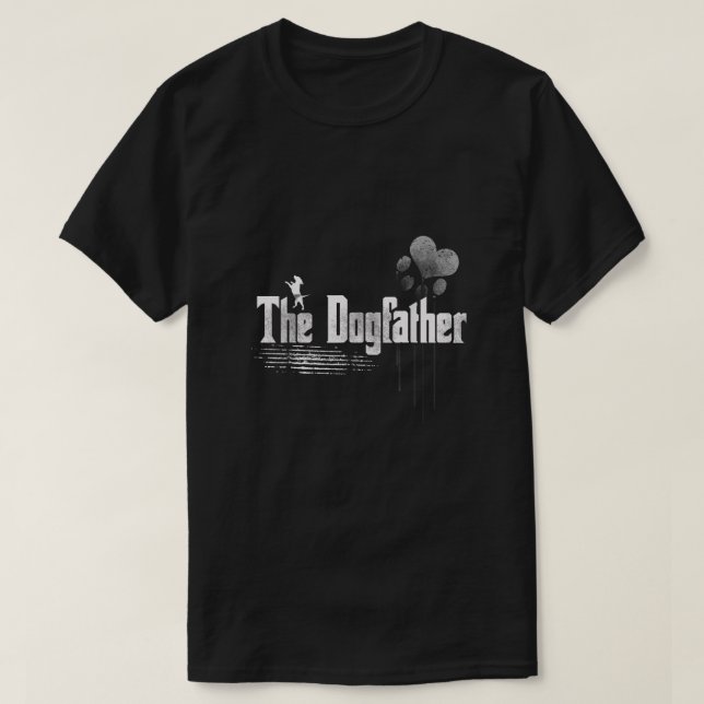 T-shirt Hommes Le Dogfather Chemise Papa Chien (Design devant)