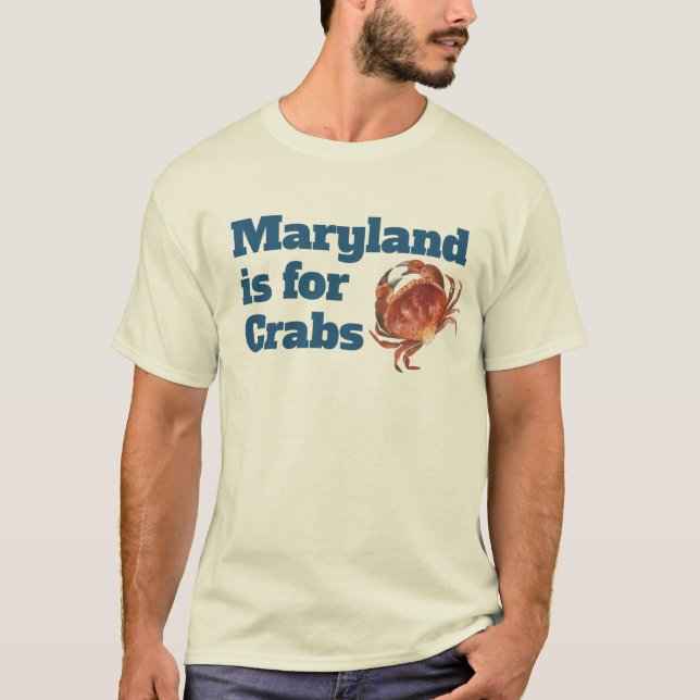 T-shirt HOMMES - le Maryland est pour des crabes (Devant)