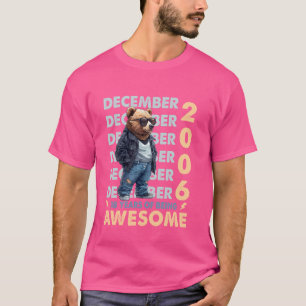T-shirt Hommes Légende Décembre 2006 18e Anniversaire Ours