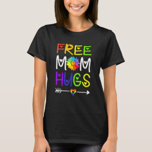 T-shirt Hommes Libre Maman Hugs Rainbow Heart Lgbt Pride M