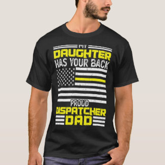 T-shirt Hommes Ma Fille Fier Expéditeur Papa Dispatcher